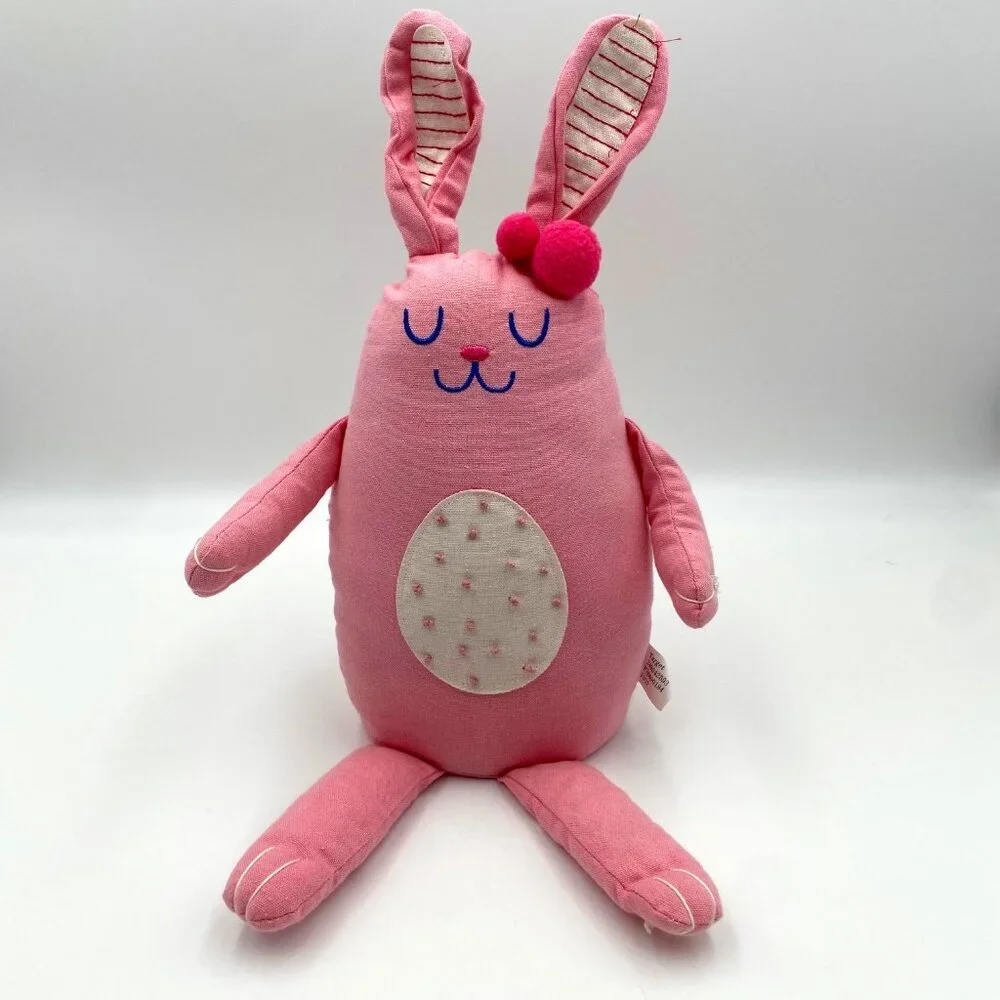 Target Pink Shelf Sitter Sitting Bunny Rabbit Plush Easter Holiday Decor 14